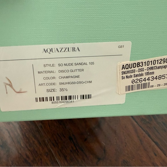 NWT Aquazzura So Nude Sandals 105mm (Size EU35.5/US5.5) - Picture 8 of 10